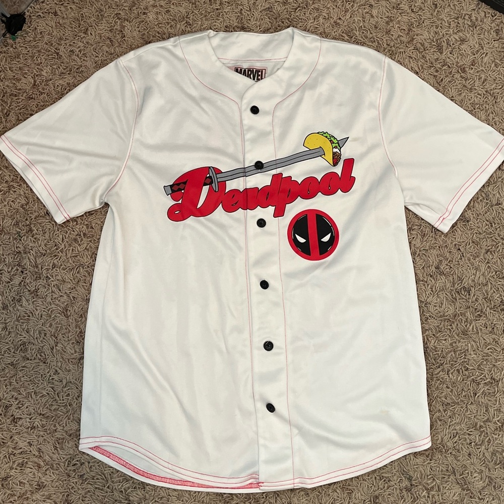 Marvel x Deadpool, Mens M, White Jersey